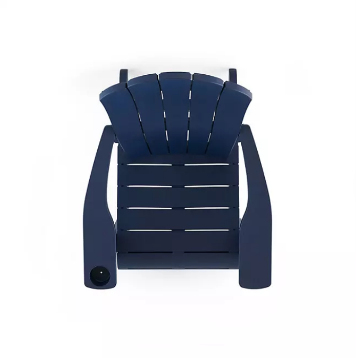 Keter Everest Adirondack Chair with Integrated Cupholder, Midnight Blue