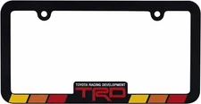Chroma Graphics 042616 For Toyota Racing Development TRD Black Metal Plate Frame