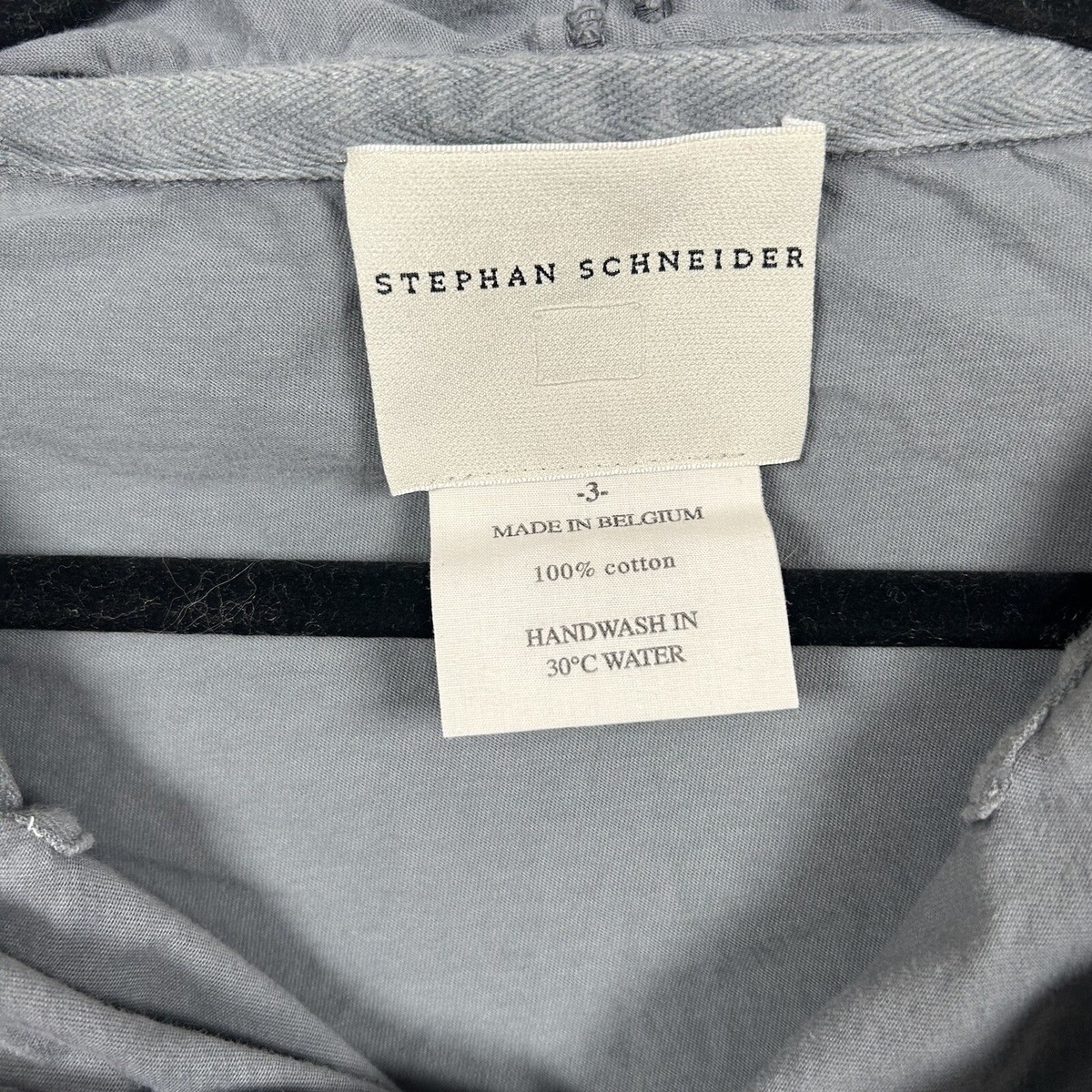 STEPHAN SCHNEIDER Hooded Long Sleeve Cotton Shirt Men's Size STEPHAN SCHNEIDER Hooded Long Sleeve Cotton Shirt Men's Size