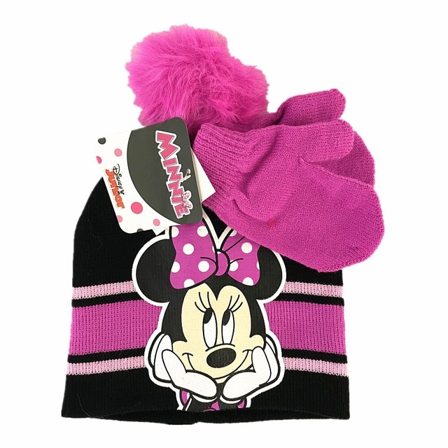 minnie mouse hat and mittens