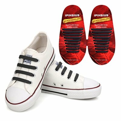 iPihsius Elastic Shoe Laces Elastic No Tie Shoelaces for Kids