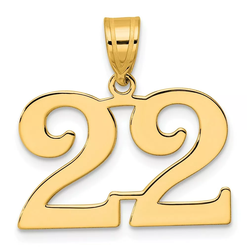 Number 22 best sale necklace