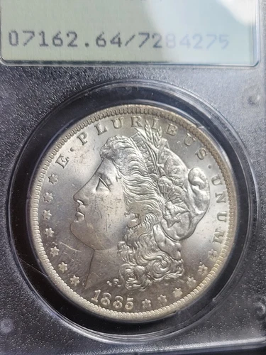 1885-O Morgan Silver Dollar $1 - PCGS MS64 ORIGINAL LUSTER -OLD RATTLER , toning