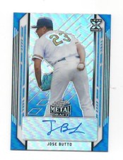 JOSE BUTTO  2021 LEAF METAL DRAFT AUTO BLUE 23/35