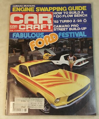 Car Craft Performance Magazine Vol 30 No 8 Aug 1982 Ford Mustang Camaro Turbo