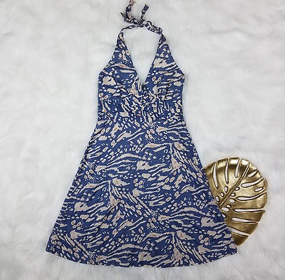 H&M Womens Light Blue Lavander Halter Dress Size 4 | eBay