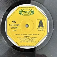 Massara – Margherita 12" 45rpm Movie Play 05 Spain Import sung in Spanish 1980