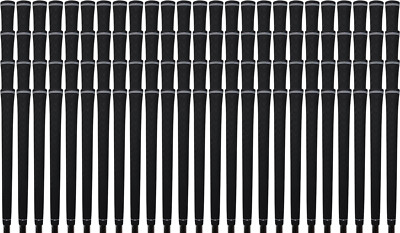 Majek Mens Tour Pro Black Midsize NO LOGO Golf Grips Bulk Pack - 100 PACK