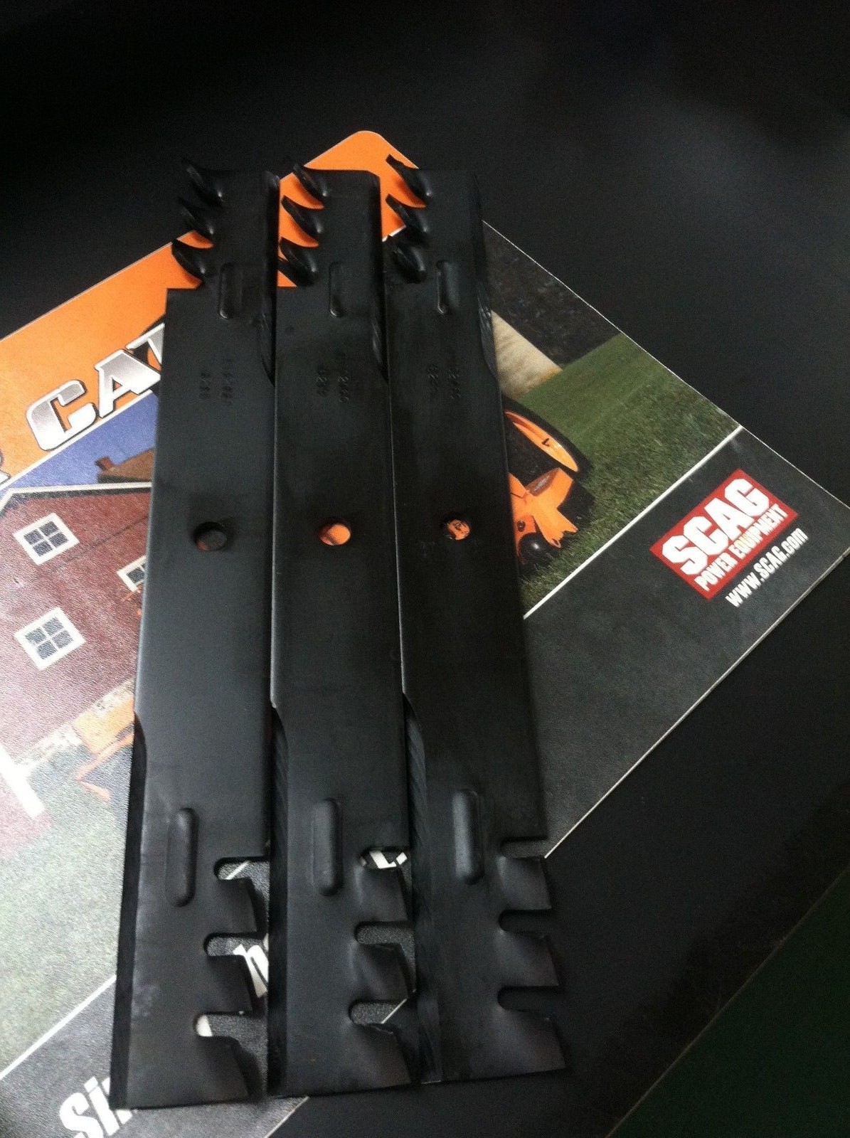 SCAG GATOR STYLE MULCH BLADES FOR 61" CUT REPLACES OEM 482879 482881 SET OF 3 eBay