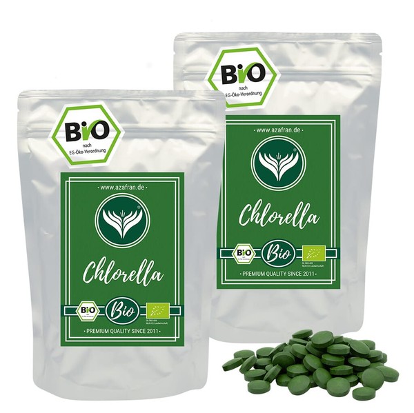 Bio Chlorella 500Mg Tabletten / Presslinge, Getrocknet 1000G / 1Kg-image