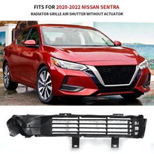 For Nissan Sentra 2020 2021 2022 Radiator Grille Shutter Without Actuator Black