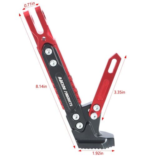 Motorcycle CNC Aluminum Alloy Kickstand Foot Side Support Kick Stand Adjustable - Picture 2 of 9