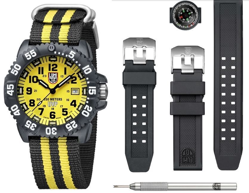 Luminox Scott Cassell Special Edition Dive Set Yellow Dial Carbon