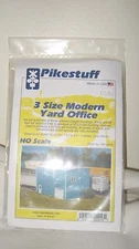 Pikestuff HO Scale 3 Size Modern Yard Office Kit Item #541-0016 New in Package