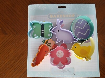 The Bakeshop By Masterclass Easter Cookie Cutters bunny chick carrot egg flower