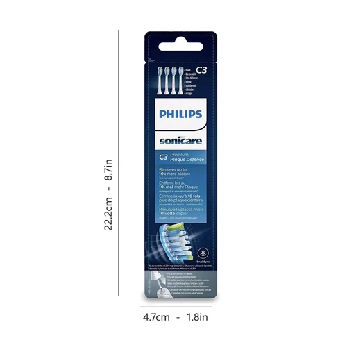 8x Philips Sonicare C3 Optimal Premium Plaque BürstenköpfeSchallzahnbürste HT3JR - Bild 5 von 11