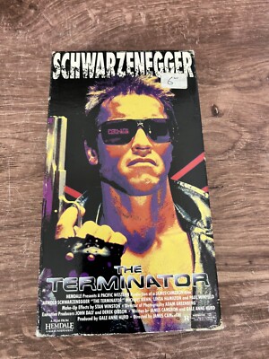 The Terminator (VHS) Arnold Swarzenegger Machine Sent from Future to Kill Past