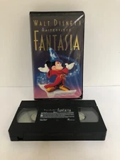 Disney Fantasia VHS Black Clamshell Case Excellent Condition See Photos