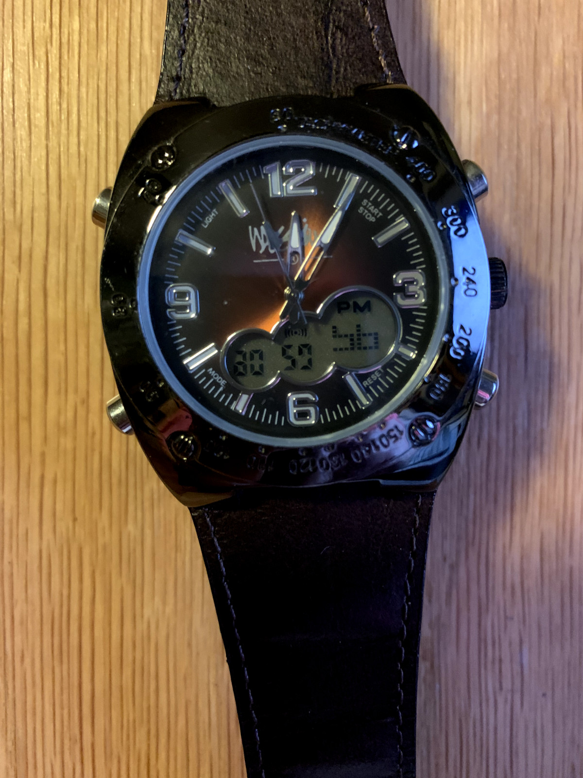 MASSIMO Multi Function Mens Watch Heavy Case Brow… - image 1