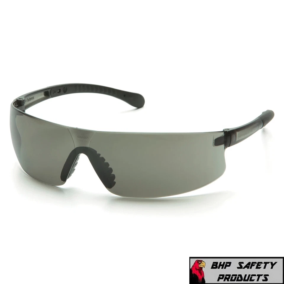 PYRAMEX PROVOQ FRAMELESS SAFETY GLASSES SOFT NOSEPIECE & RUBBER TEMPLES 12 PAIRS - Image 2 of 2