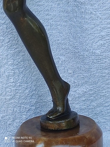 Scultura In Bronzo Ballerina Primo Periodo Art Decò Anni 20 Del XX° Secolo - Bild 4 von 20