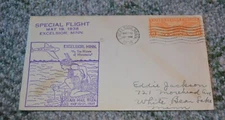 1938 Excelsior Minnesota Special Flight Postal Cover Indian & Air Mail plane 