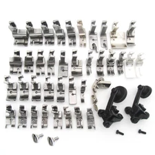 40PCS PRESSER FEET FIT FOR SINGER 20U 31-15 120U 121C 121D, 400W 402W 451K