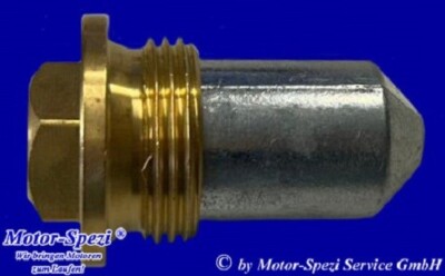 Zinkanode mit Stopfen für Volvo Penta D12, D13 und D16, ers. 823661 und 823662