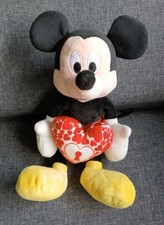1245🌟28cm Peluche Doudou Mickey Mouse coeur Disney Nicotoy Heart