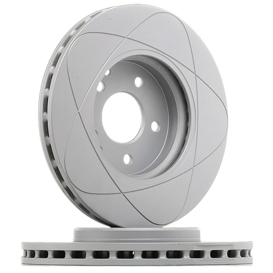 Rotores de freno de disco ranurados traseros premium, se adapta a Subaru Baja, Legacy, Outback; 290 mm Foto 4 de 4