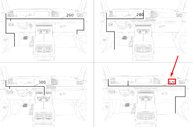 MERCEDES-BENZ GLE W167 Display-Kabelbaum LHD A1675400822