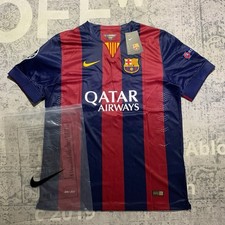 Barcelona 2014-15 home liga messi fan shirt BNWT Size Large