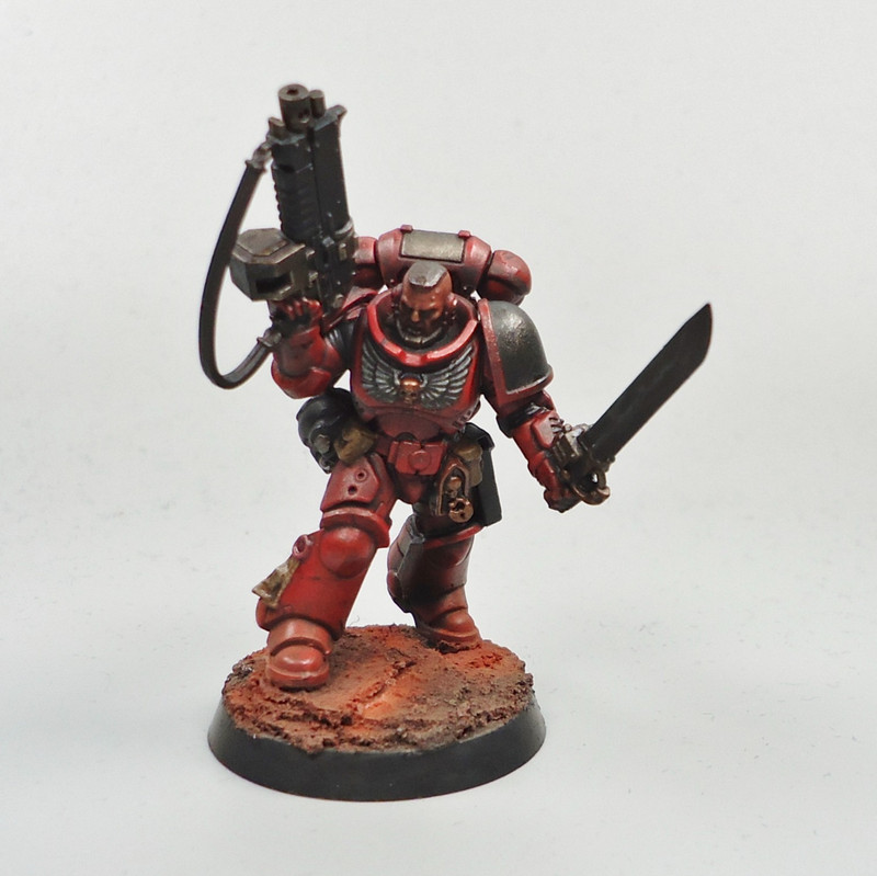 Blood Angels - Converted Lieutenant Painted - Warhammer 40k - Space Marines