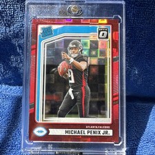 2024 Donruss Rated Rookie Michael Penix Jr. #308 Optic Preview Red Pandora (RC)