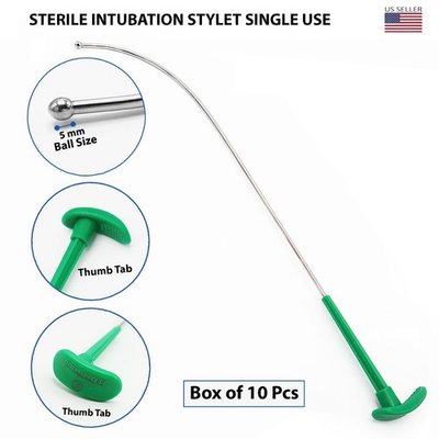 #ad #ad 10 Pcs Intubation Stylet Sterile Single Use Rigid Stylets Anesthesia Instruments $69.99