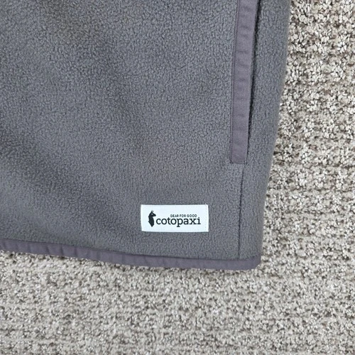 Cotopaxi Amado Fleece Vest Mens Large Smoke and Cinder Gray Full Zip NWT image 2