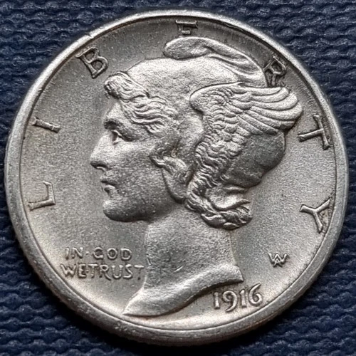 1916 S Mercury Dime 10c High Grade UNC Uncirculated #96555