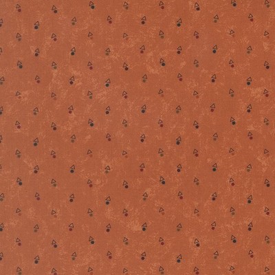 MODA - Quail Run by Kansas Troubles Quilters - Triangle Dot - Pumpkin ,1/4 yard