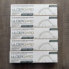 NEW 5 Pack Top Genuine UlcerGard Oral Paste for Horses 20 Doses Exp 09/2027