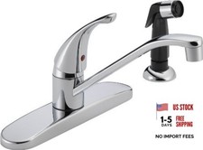 Single-Handle Kitchen Sink Faucet with Side Sprayer, Chrome P115LF