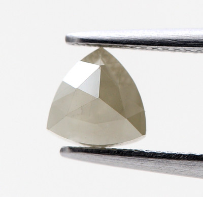 0,57 ct Natürlicher Diamant Trillion 5,2x5,2 mm Rosenschliff Für Ohrringe