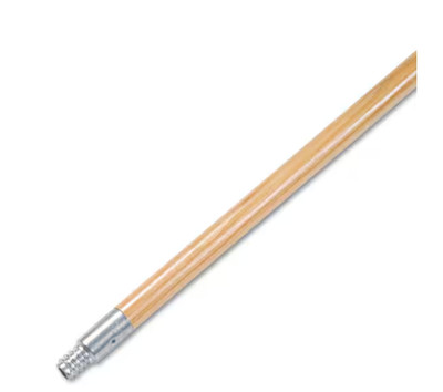 15/16 in. Dia x 60 in. L Metal Tip Threaded Hardwood Broom Handle
