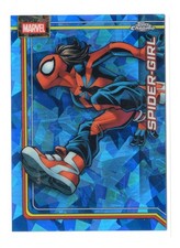 2026 Topps Marvel Chrome SAPPHIRE BASE CAR #161 Spider-Girl