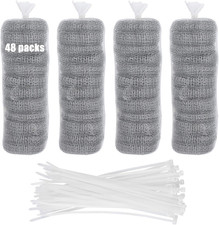 48 PCS Lint Traps Washing Machine Lint Trap Stainless Steel Lint Snare Traps Lau