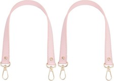 2Pcs Leather Purse Handle 47cm Long Leather Bag Strap Replacement 18.5mm Wide