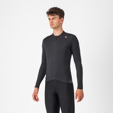 Castelli Espresso Thermal Jersey-deep bordeau...