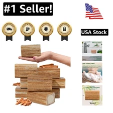 Triple Milled 6.6 Oz Sandalwood and Cocoa Butter Soap - Hydrating & Long-Lasting