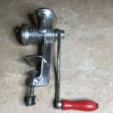 Keystone No. 10 Cast Metal Food Meat Chopper Grinder, Hand Cranked, Made in USA