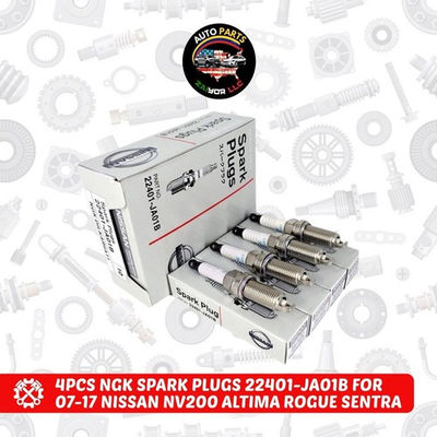 #ad 4Pcs NGK Spark Plugs 22401 JA01B For 07 17 Nissan NV200 Altima Rogue Sentra $18.89