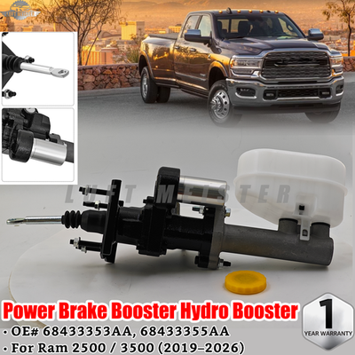 #ad #ad 68433353AA Power Brake Booster Hydro For 2019 2024 2025 Ram 3500 Ram 2500 NEW US $199.00